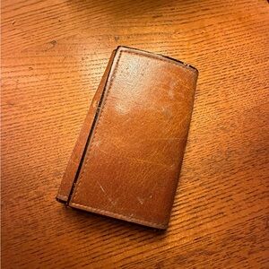 Vintage Buxton Tan Leather Key Holder